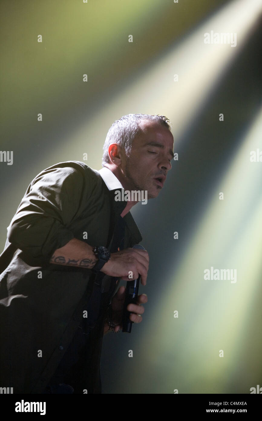 Eros Ramazotti eseguire il concerto a Budapest, Ungheria, 2009.11.03 Foto Stock