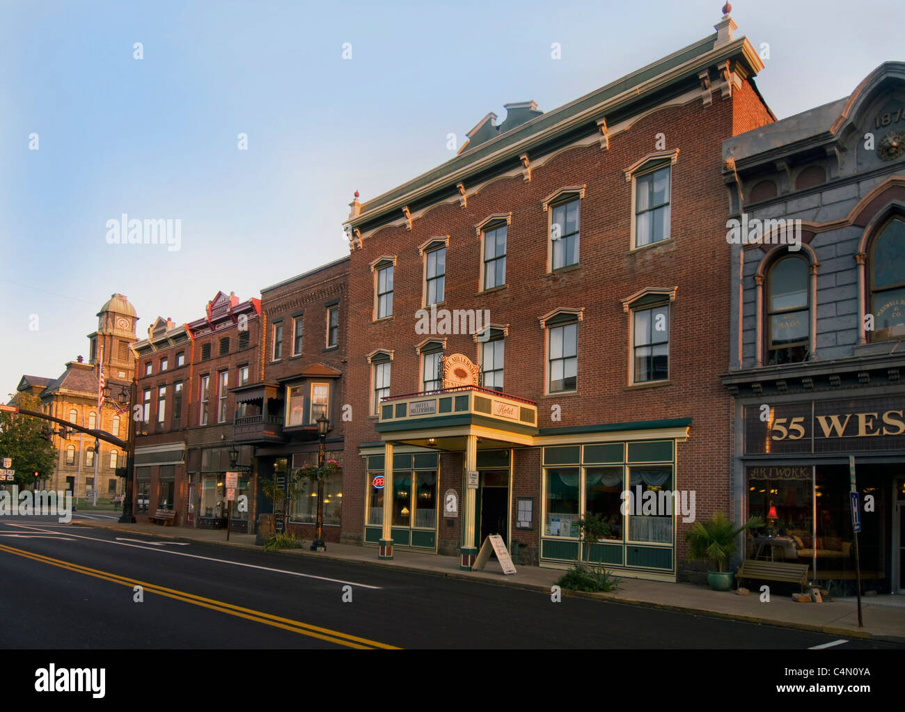 Hotel storico Millersburg, Millerssburg, Ohio Foto Stock