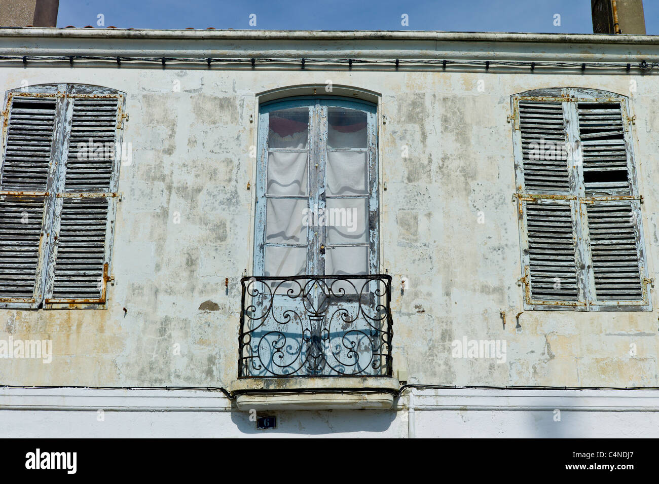 Tradizionale architettura francese a St Martin de Re, Ile de Re, Francia Foto Stock