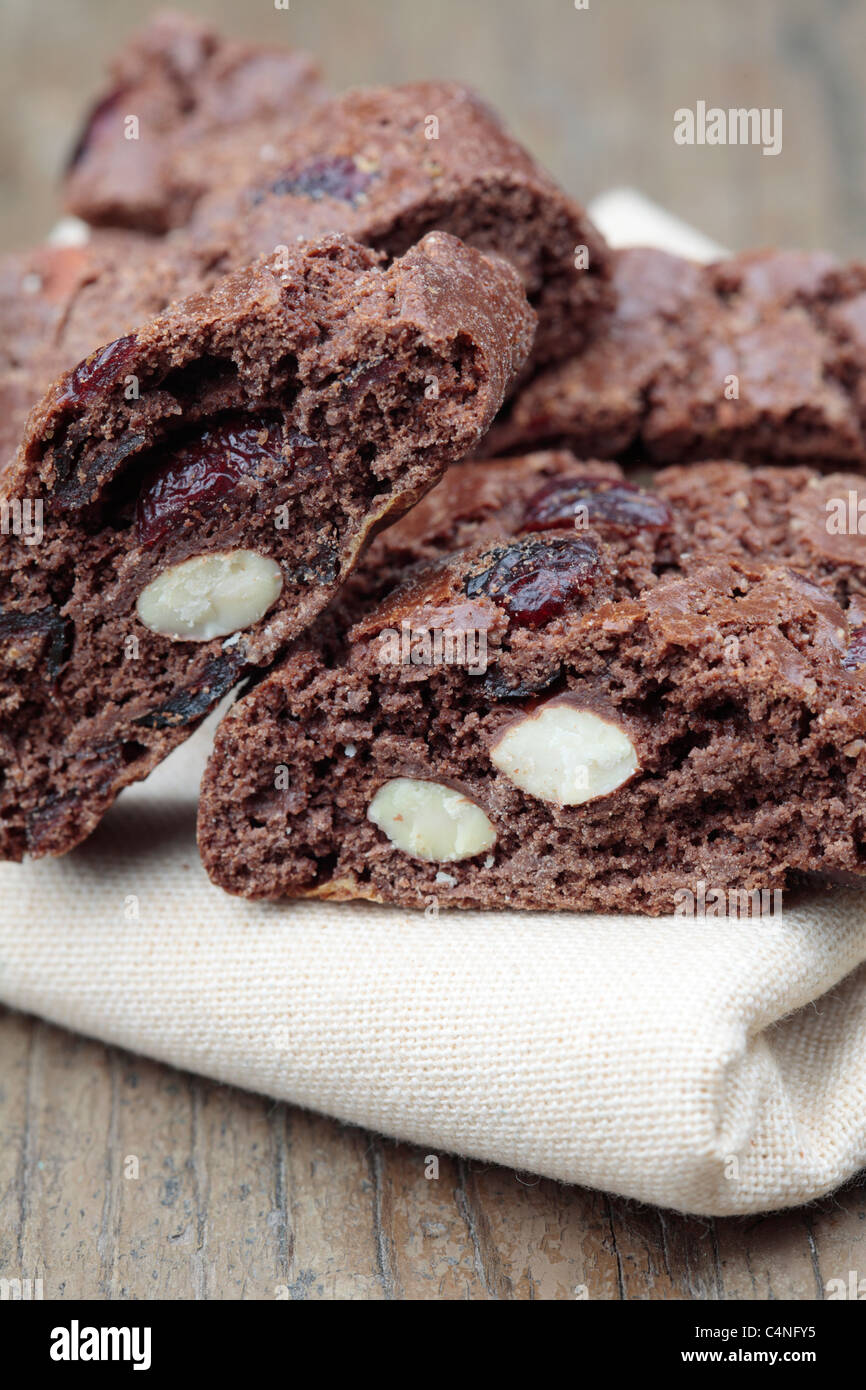 Mandorle e biscotti a base di mirtillo palustre Foto Stock