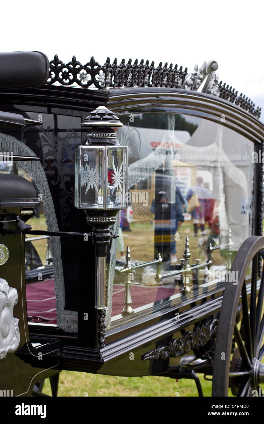 Carro funebre e funebre  Piedistalli & Esibizioni al gioco di Cheshire & Country Fair Show, Knutsford, Regno Unito Foto Stock