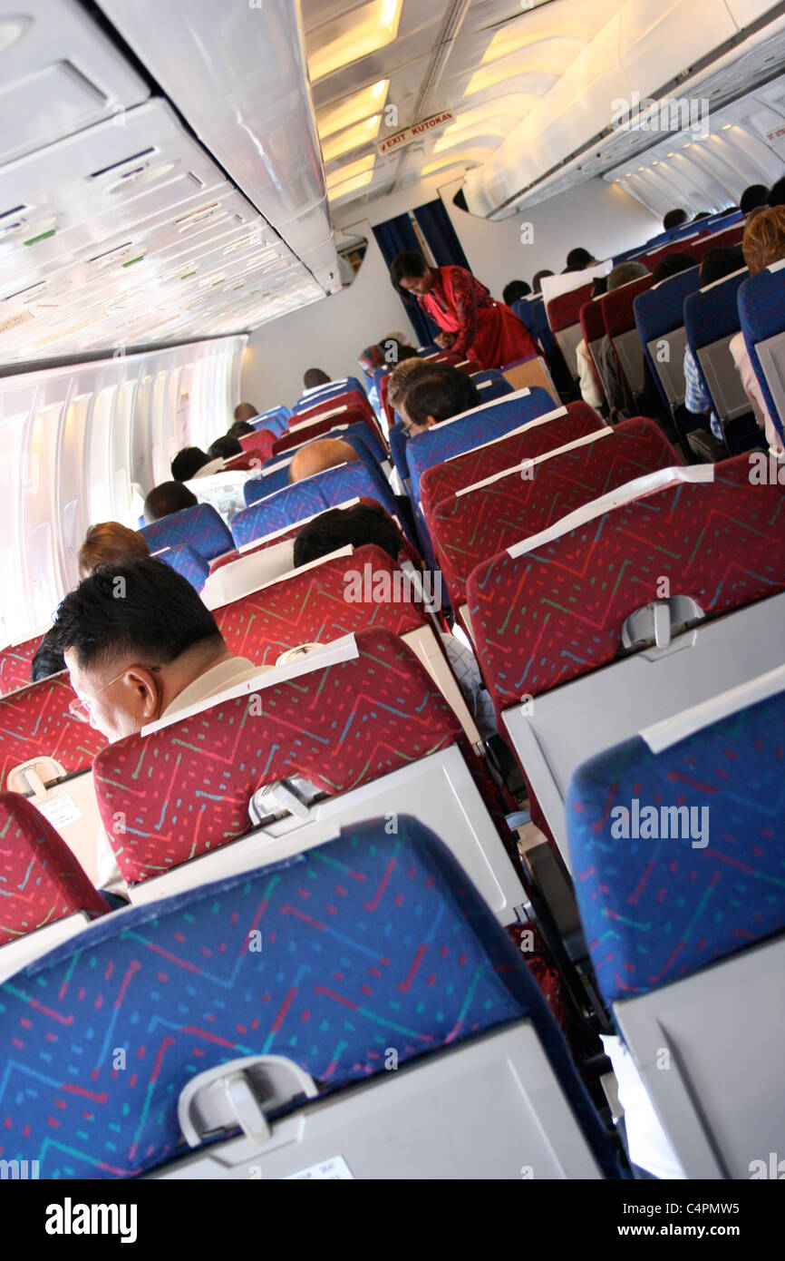 Kenya Airways piano livrea logo aeroporto di Nairobi Foto Stock