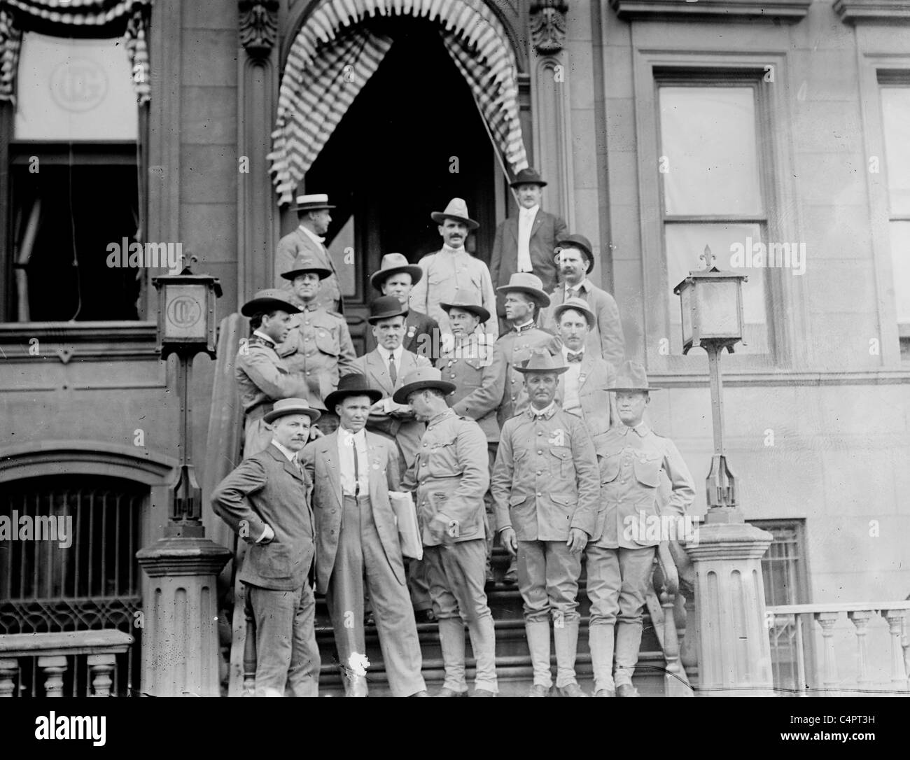 I piloti ruvida arrivando in N.Y.C. Foto Stock