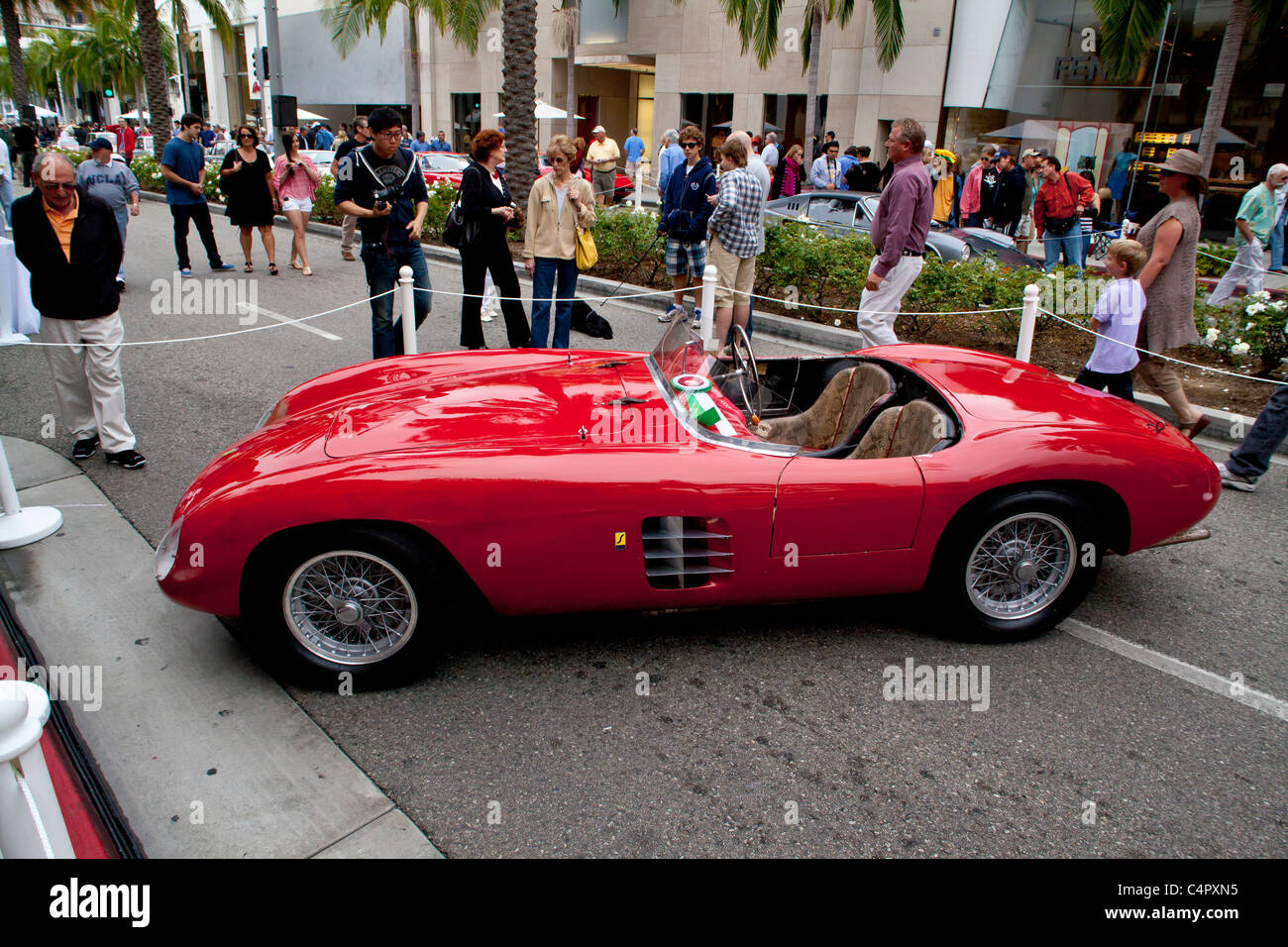 Ferrari 290 MM Scaglietti Spider al 2011 Rodeo Drive Concours d'ELEGANZA Foto Stock