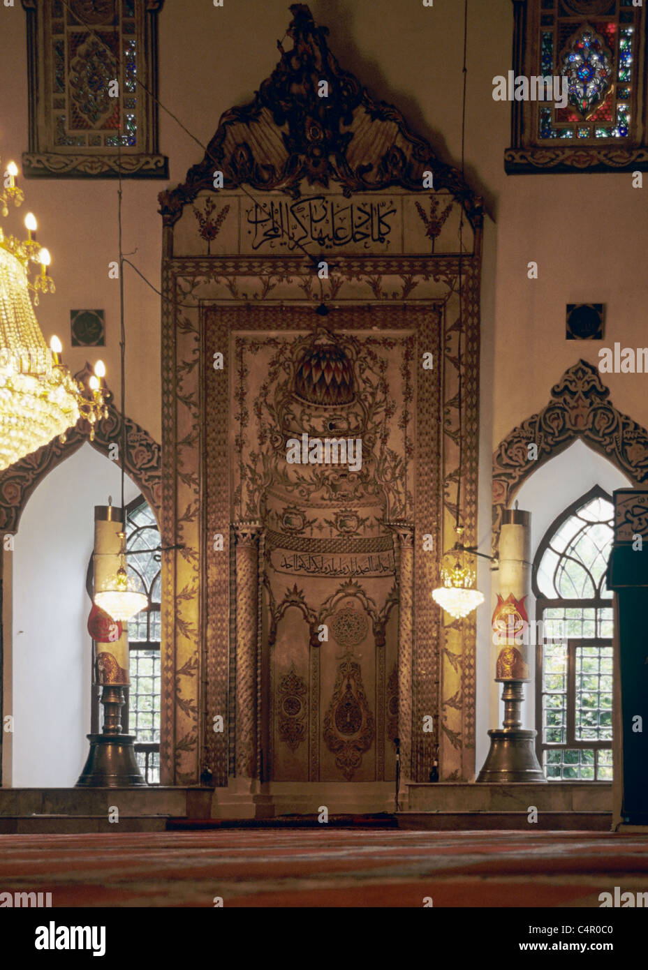 Interno del Murat II Camii, Bursa, Turchia 000529 2120 Foto Stock