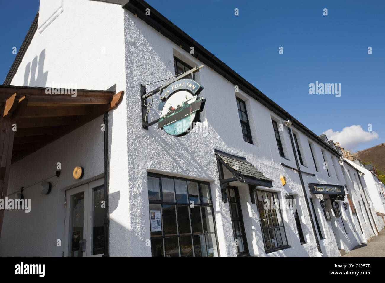 Ferry Boat Inn, Ullapool, Wester Ross, altipiani, Scozia Foto Stock