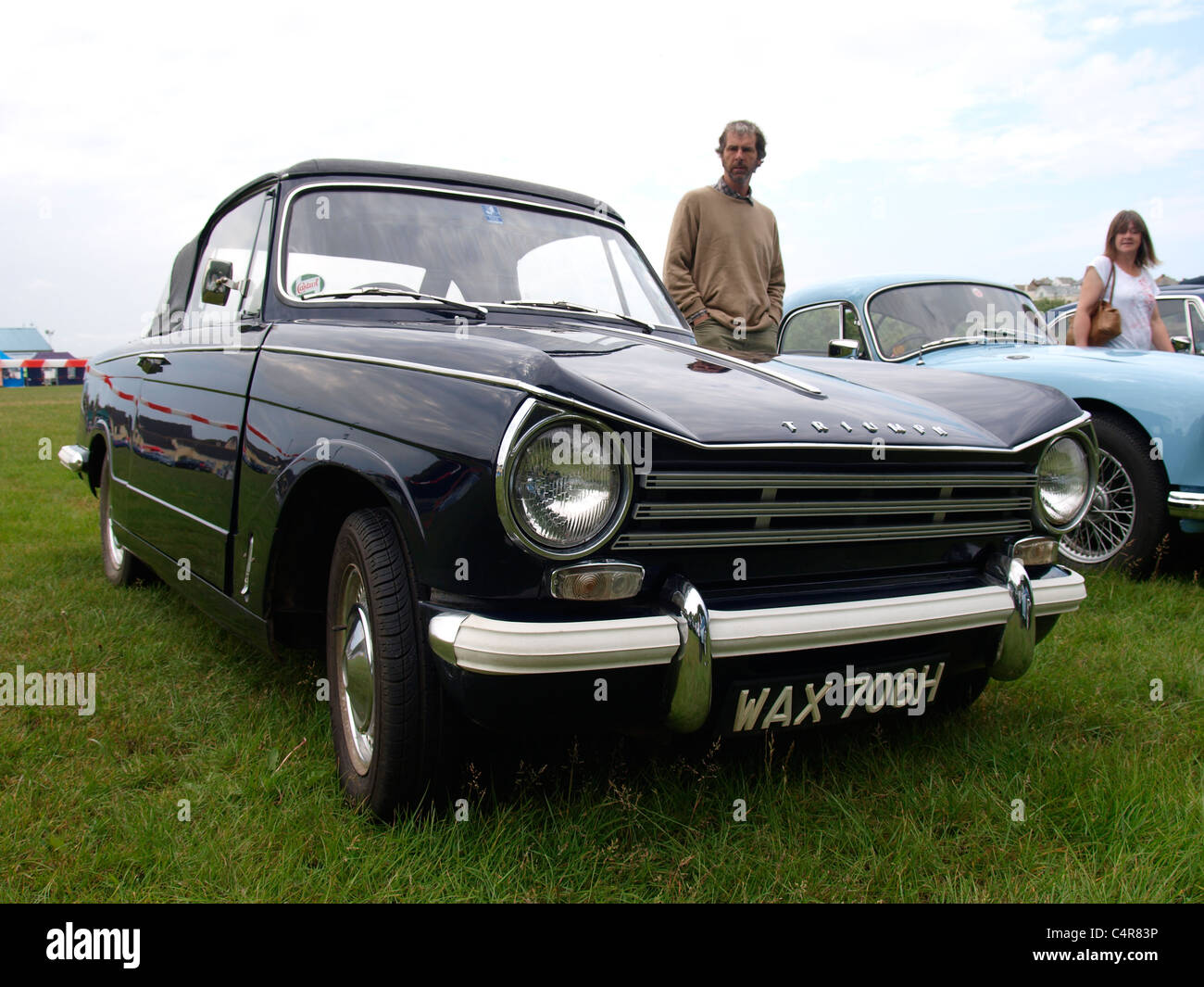 Trionfo Classic car, Bude car show, Cornwall, Regno Unito Foto Stock