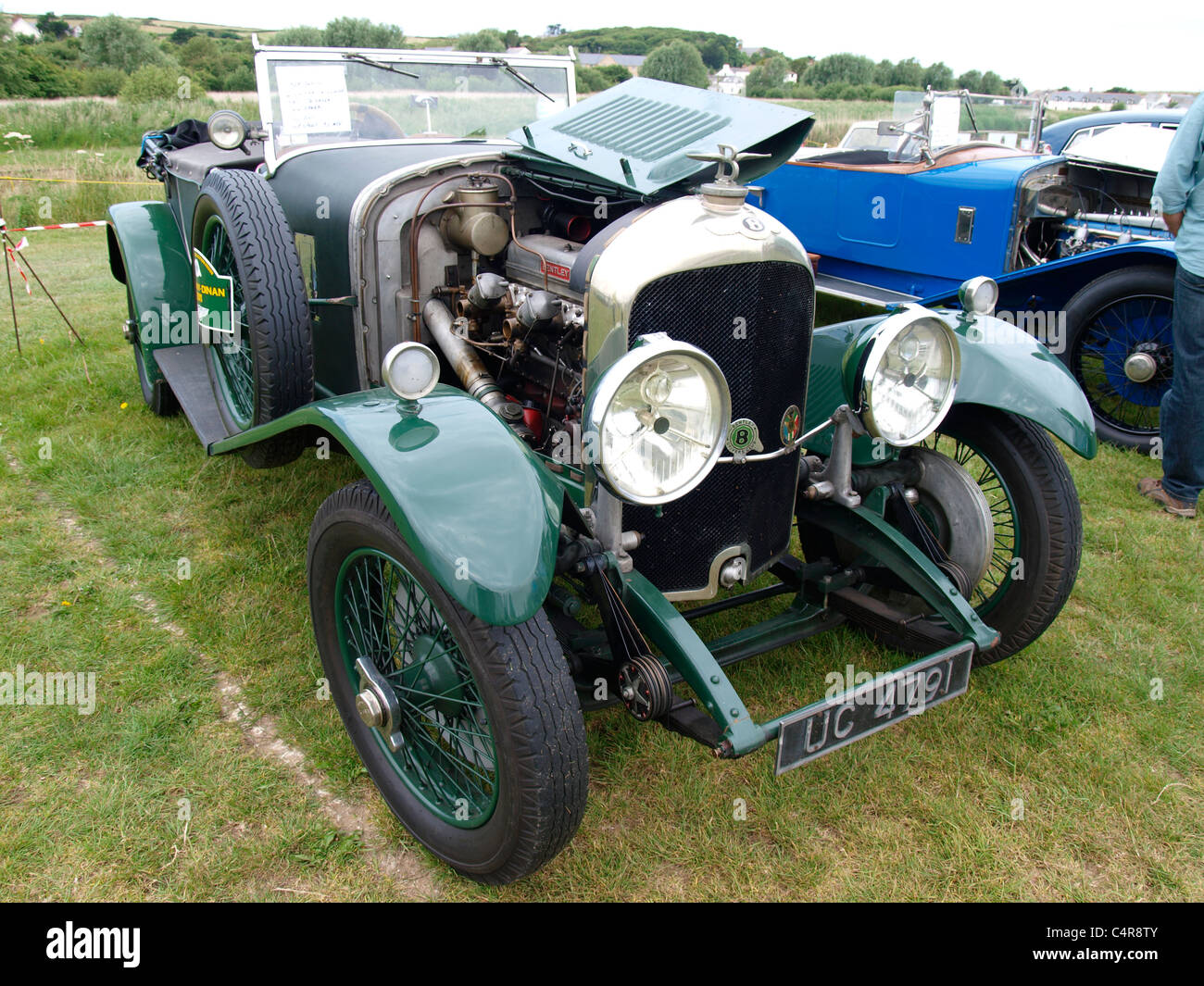 Classic Bentley, Bude car show, Cornwall, Regno Unito Foto Stock