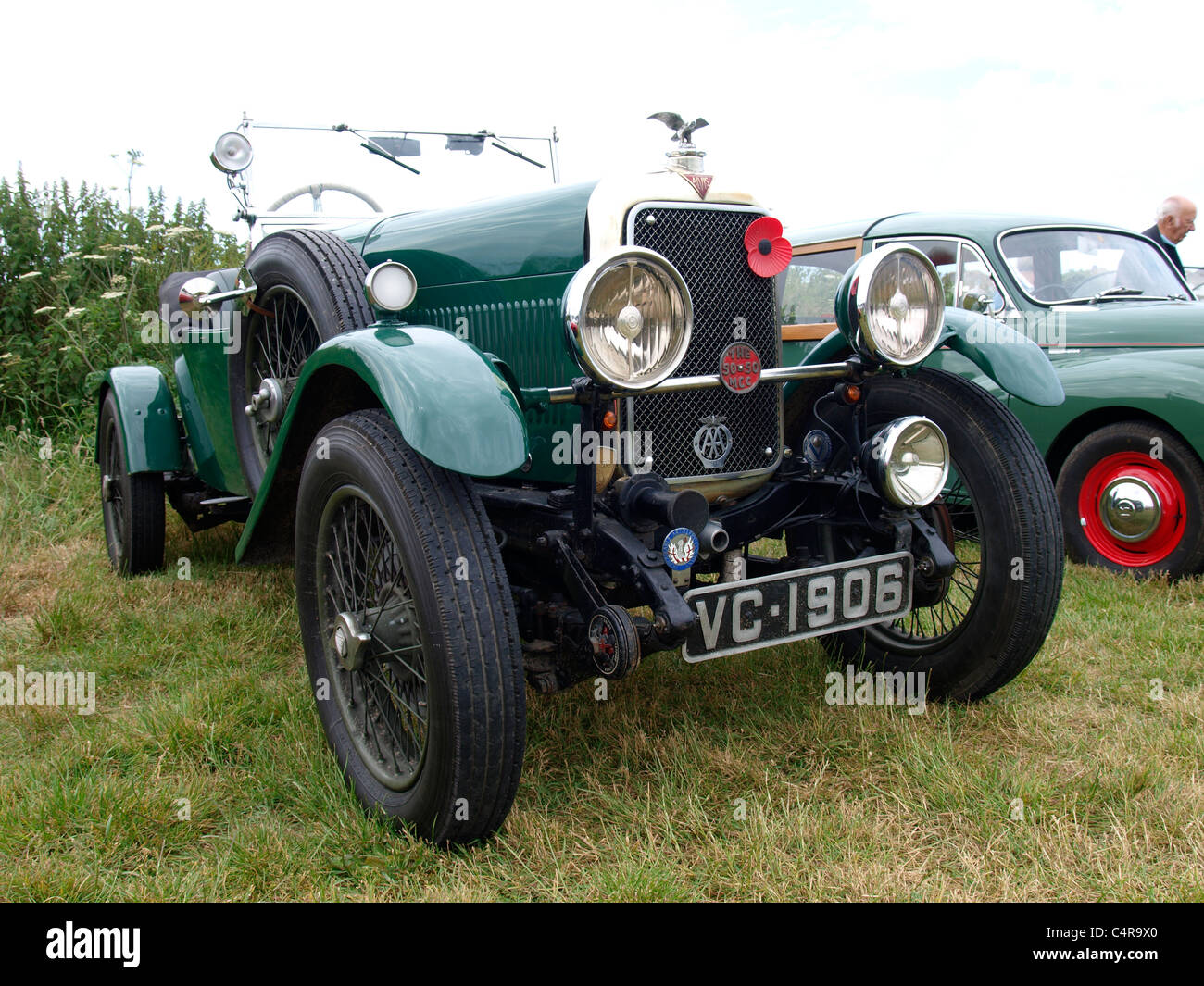 Vintage auto Alvis, Bude car show, Cornwall, Regno Unito Foto Stock