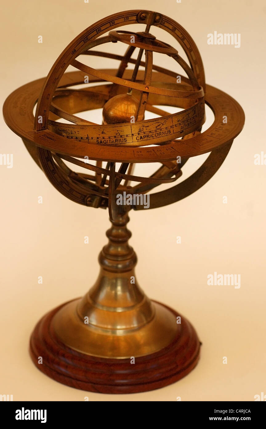 Orrery, astronomico e strumento astrologico Foto Stock