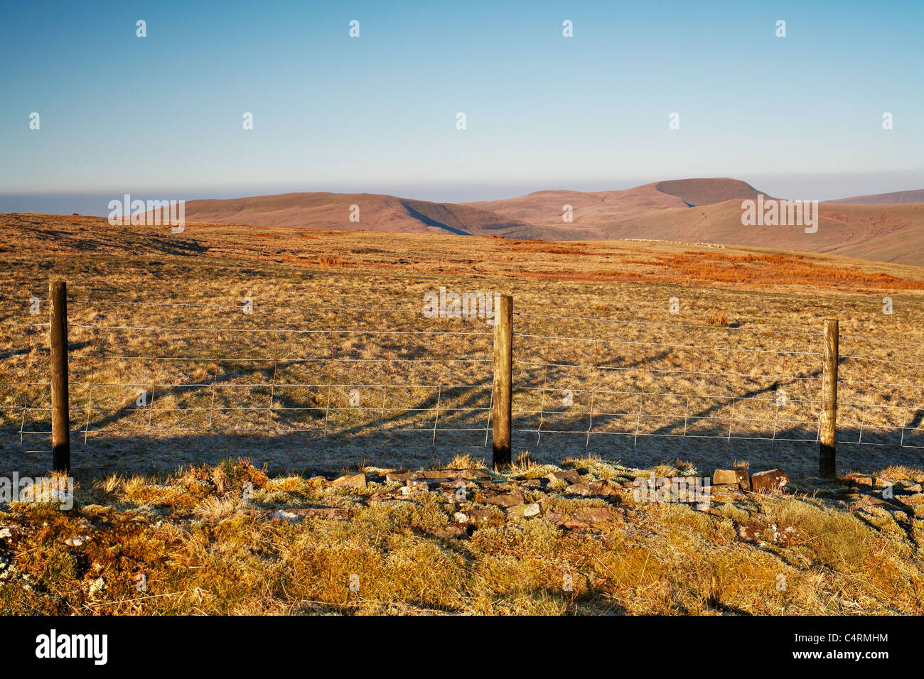 Gyhirych ventola dalla ventola Frynych, Parco Nazionale di Brecon Beacons, Galles Foto Stock