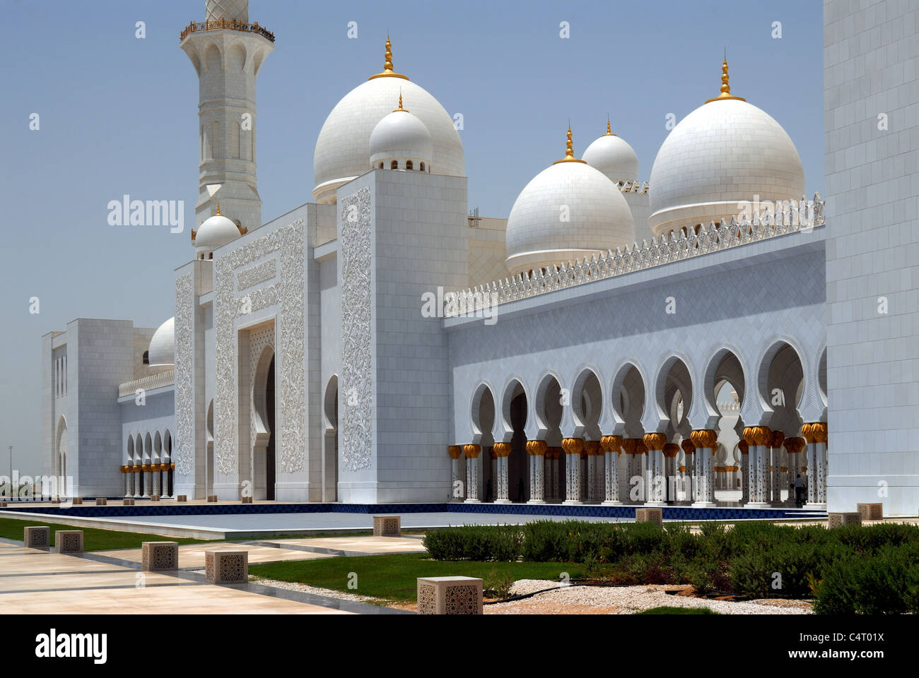 Moschea Sheikh Zayed, Abu Dhabi, Emirati arabi uniti Foto Stock