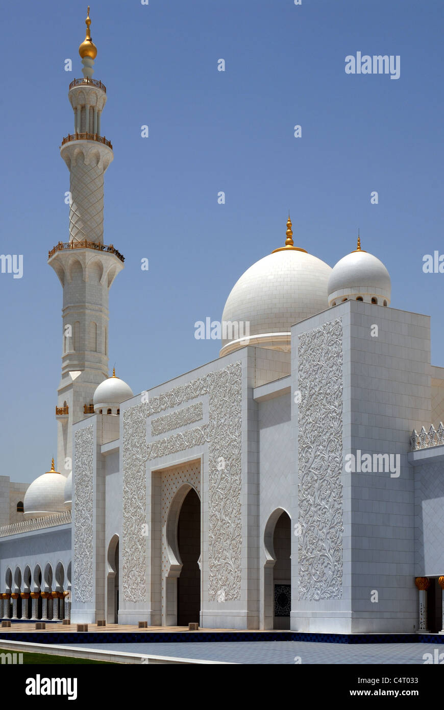 Moschea Sheikh Zayed, Abu Dhabi, Emirati arabi uniti Foto Stock