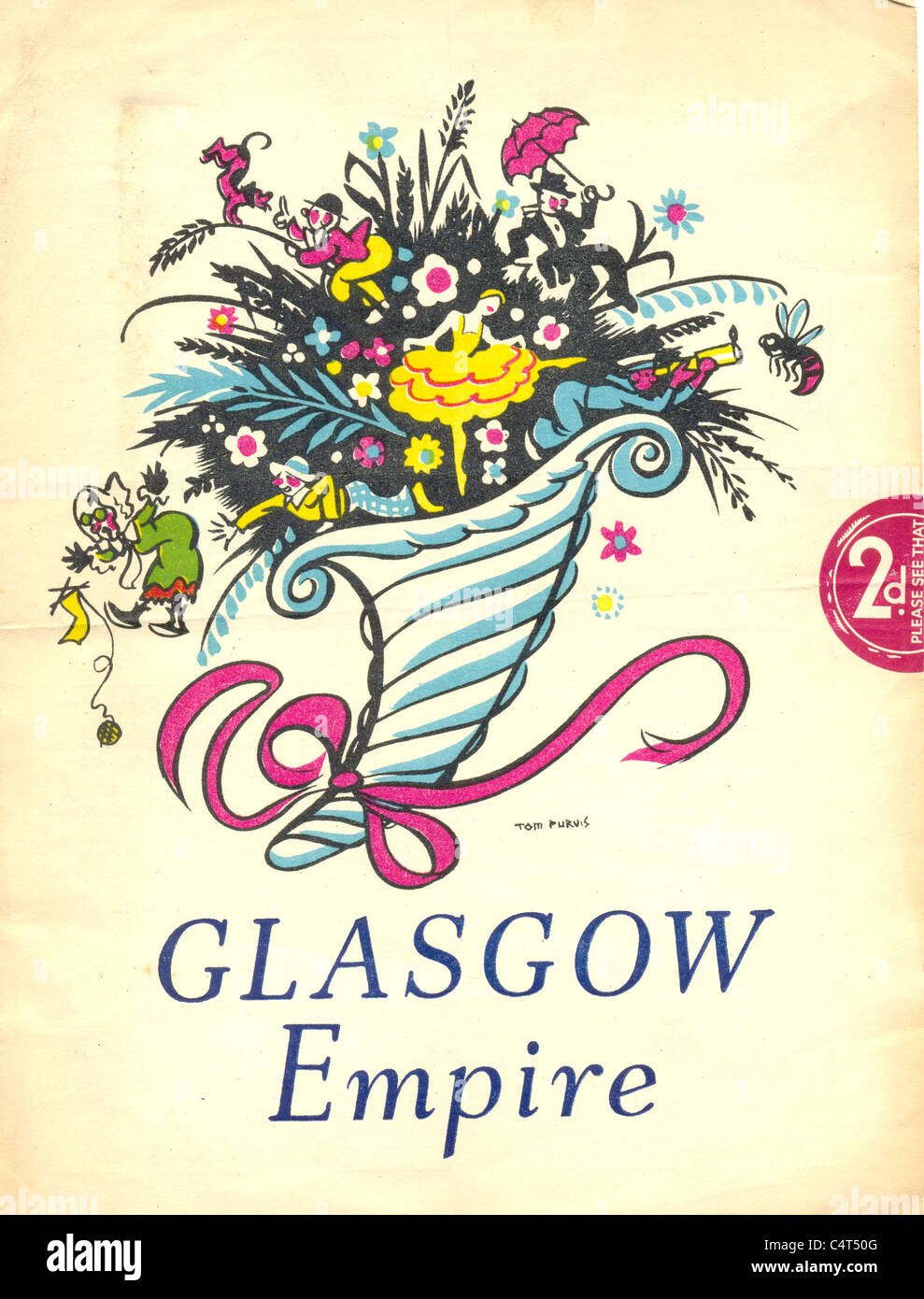 Programma per Glasgow Empire Foto Stock