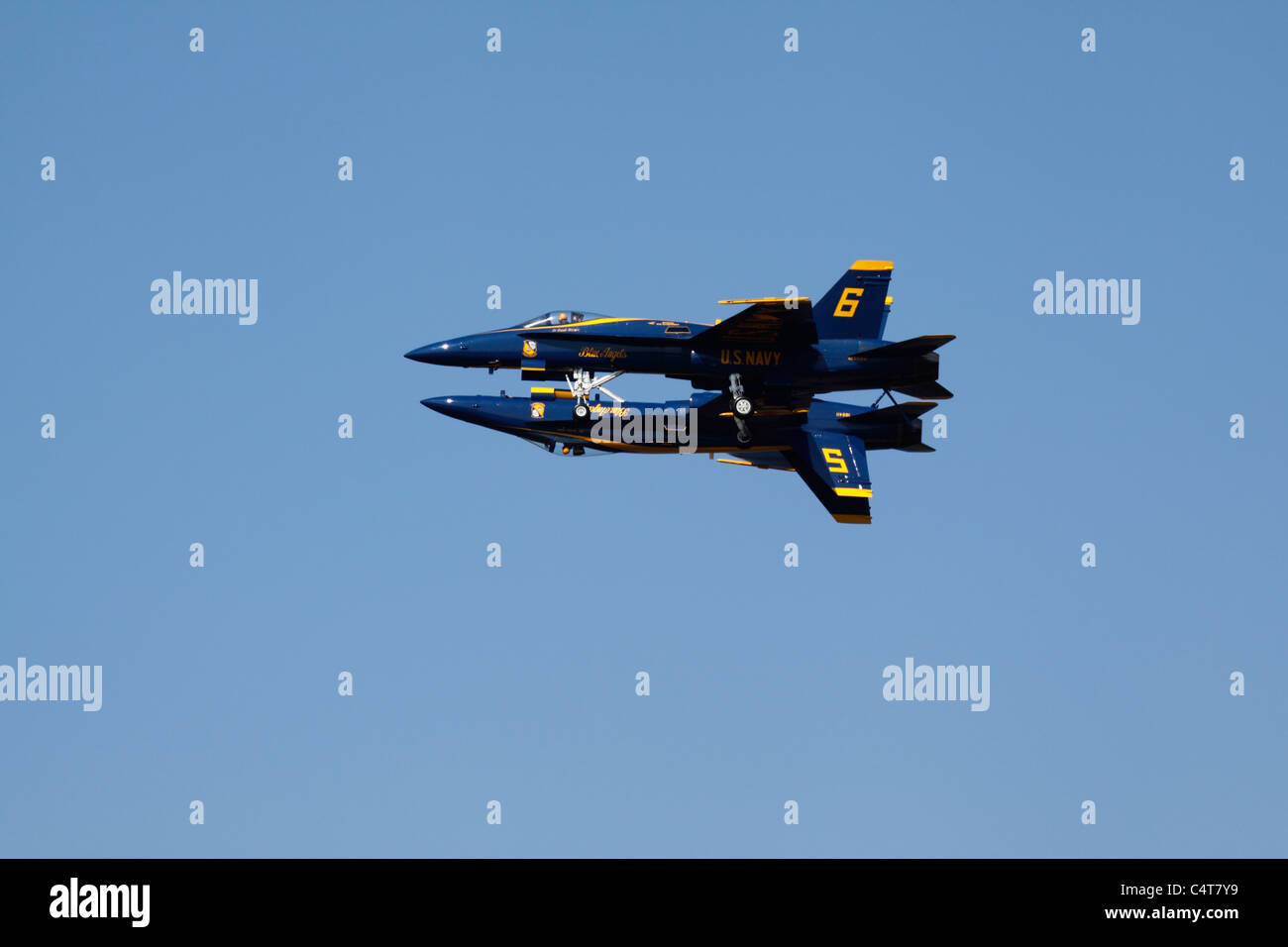 Stati Uniti Navy Blue Angels in volo. Foto Stock