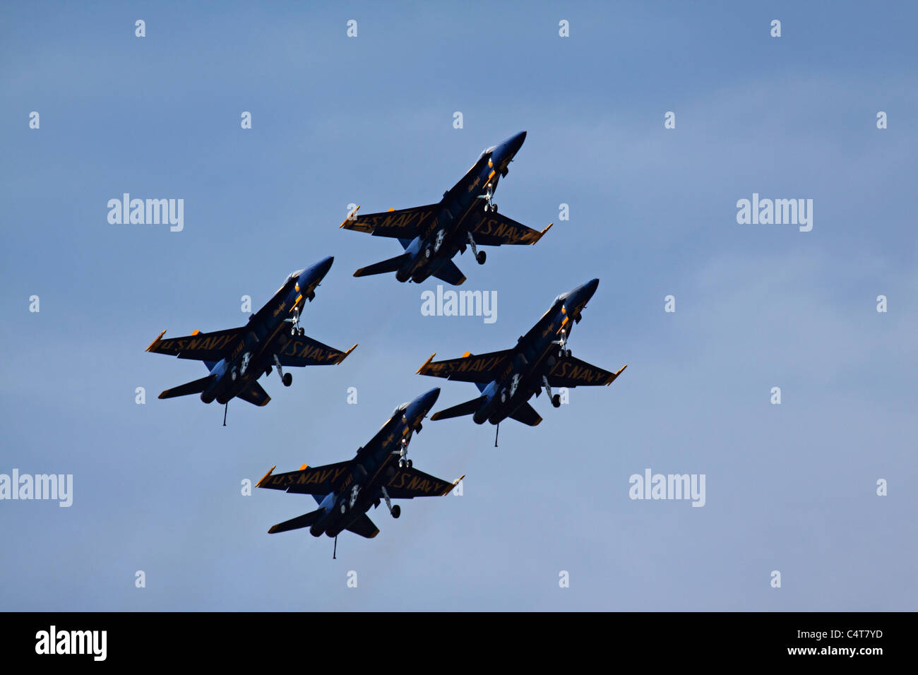 Stati Uniti Navy Blue Angels in volo. Foto Stock