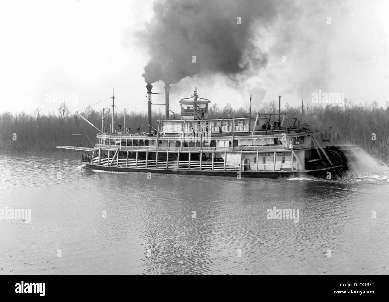 Un fiume Mississippi il pacchetto barca, Memphis, Tennessee, circa 1906 Foto Stock