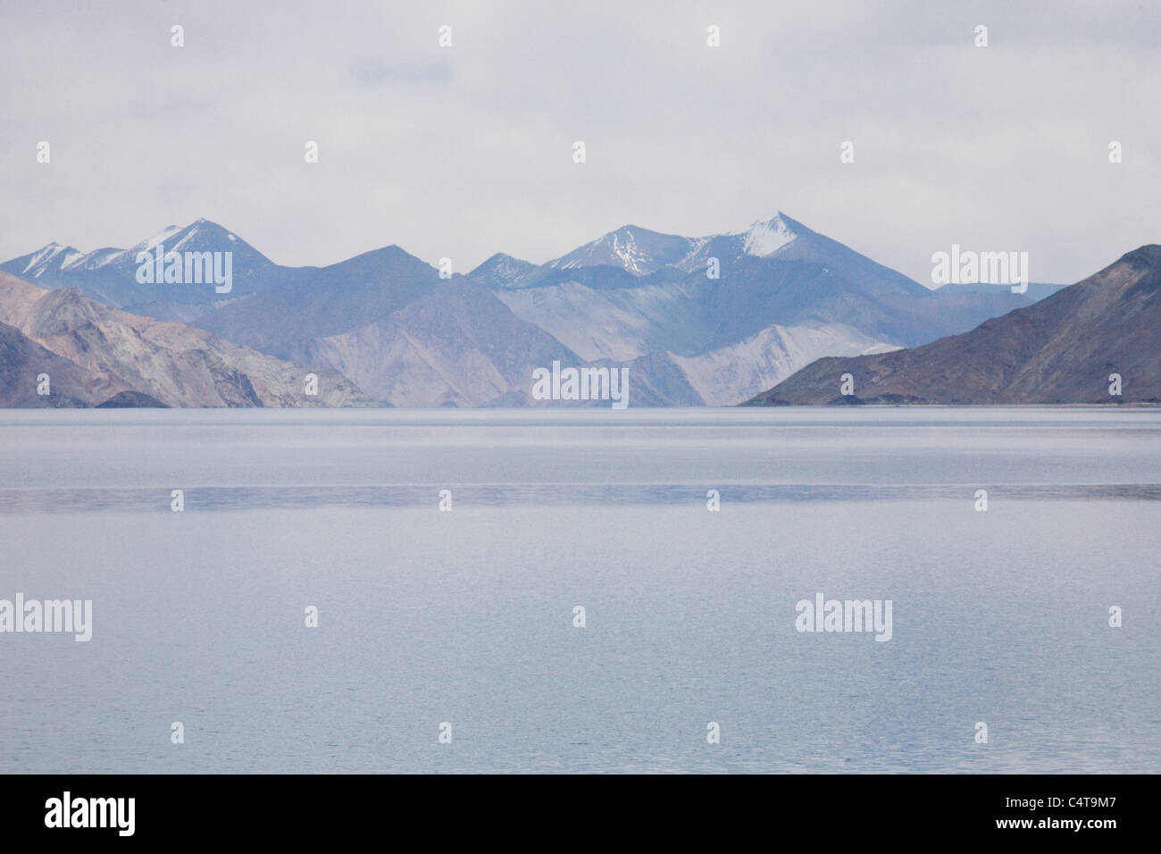 Pangong Tso Lake, Ladakh regione dello stato di Jammu e Kashmir India (Maggio 2011) Foto Stock