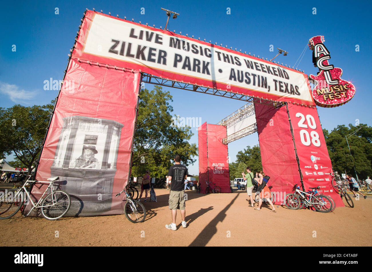 Austin City Limits Music Festival porta principale di accesso - ACL Foto Stock