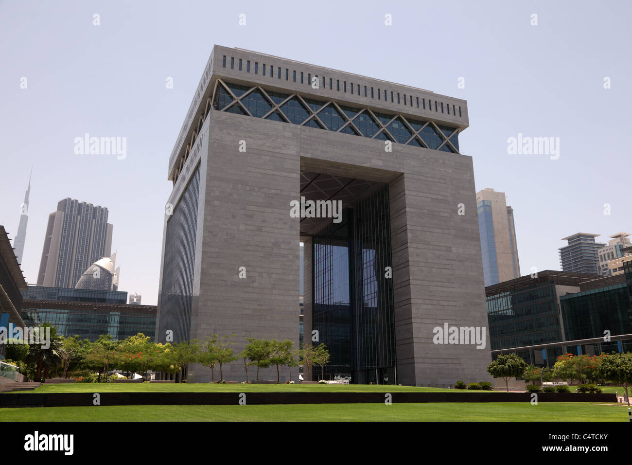 Il Centro Finanziario Internazionale di Dubai (DIFC), Emirati Arabi Uniti Foto Stock