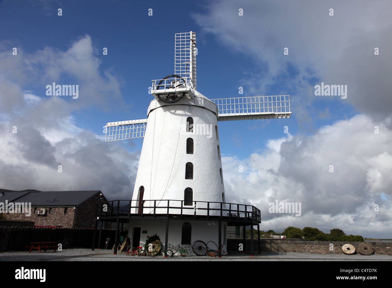 Il mulino a vento Blennerville, vale di Tralee, nella contea di Kerry, Irlanda Foto Stock