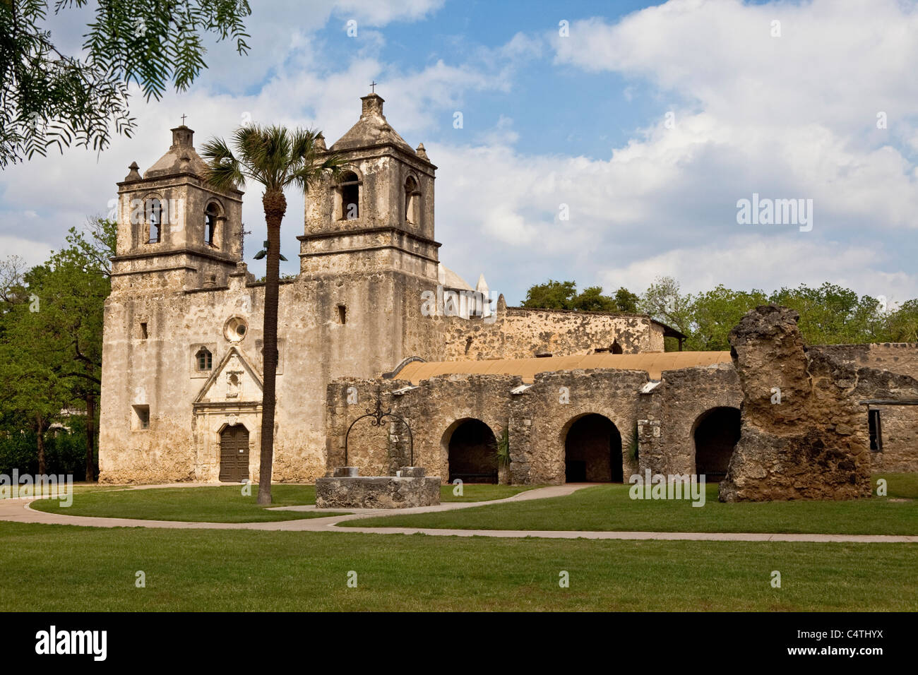 Non attiva la concezione di missione. San Antonio, Texas Foto Stock