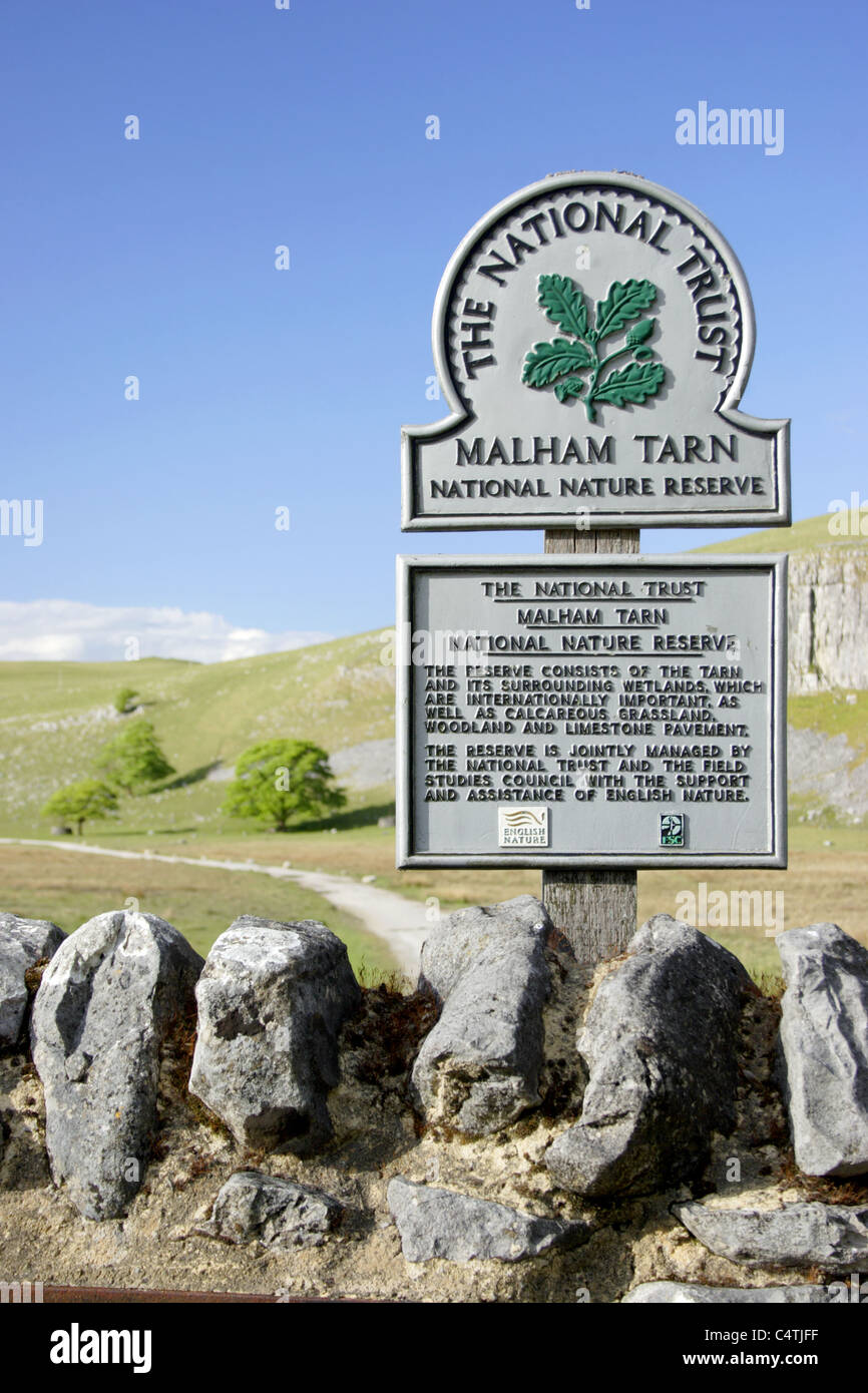 Malham tarn, estate, malhamdale, Yorkshire Dales National Park, North Yorkshire, Regno Unito Foto Stock