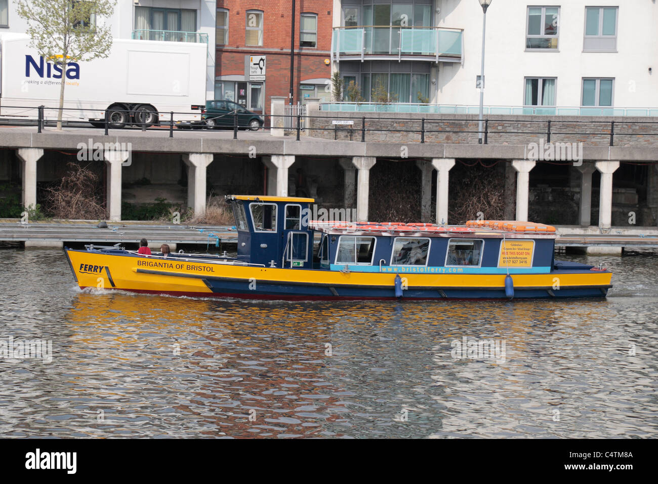 Il Brigantia di Bristol tourist traghetto nel porto di Bristol, Inghilterra. Foto Stock