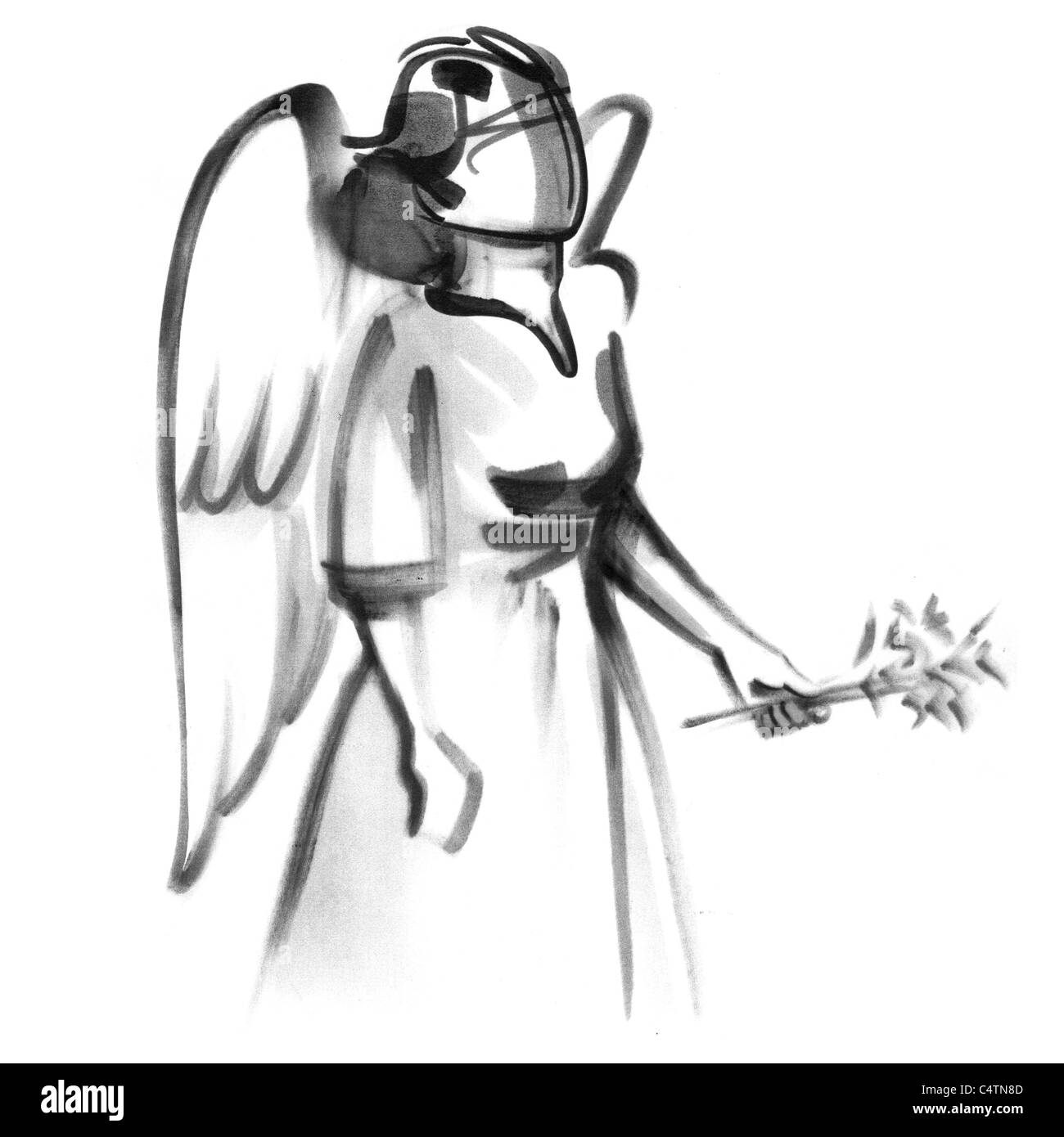 Virgo segno zodiacale, illustrazione Foto Stock