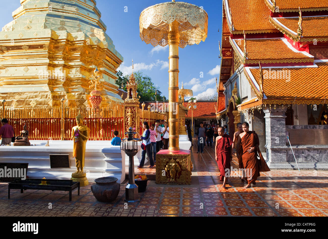 Wat Doi Suthep, Chiang Mai, Thailandia Foto Stock