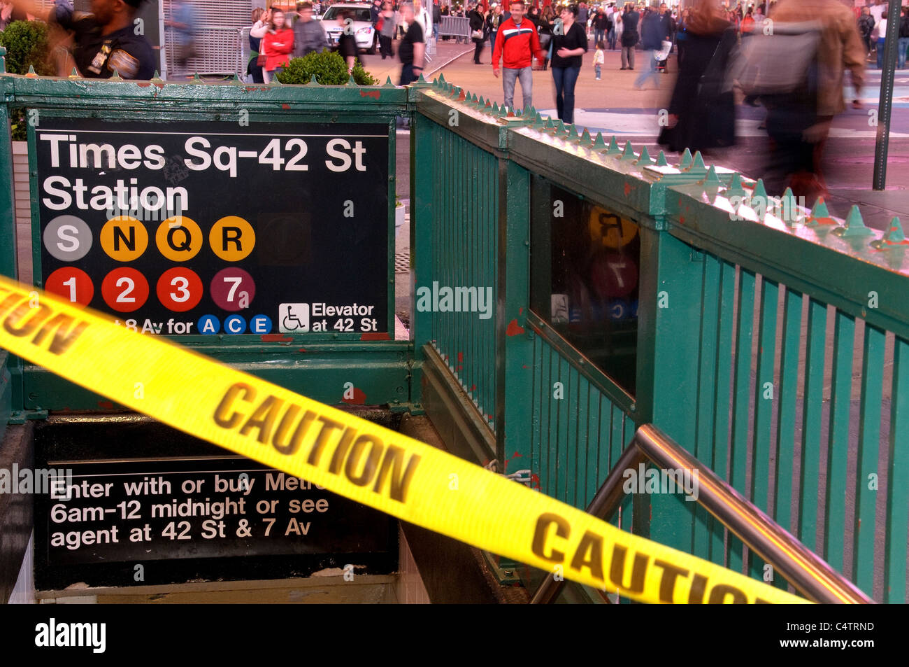 Times Square, Metropolitana, 42th Street, New York City, 2011, Foto Stock