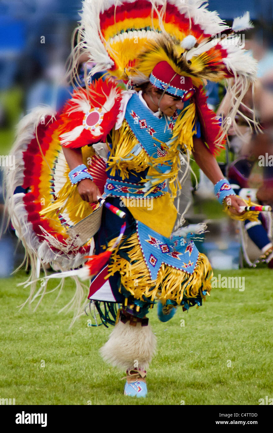 AMERICAN INDIAN POW WOW Foto Stock