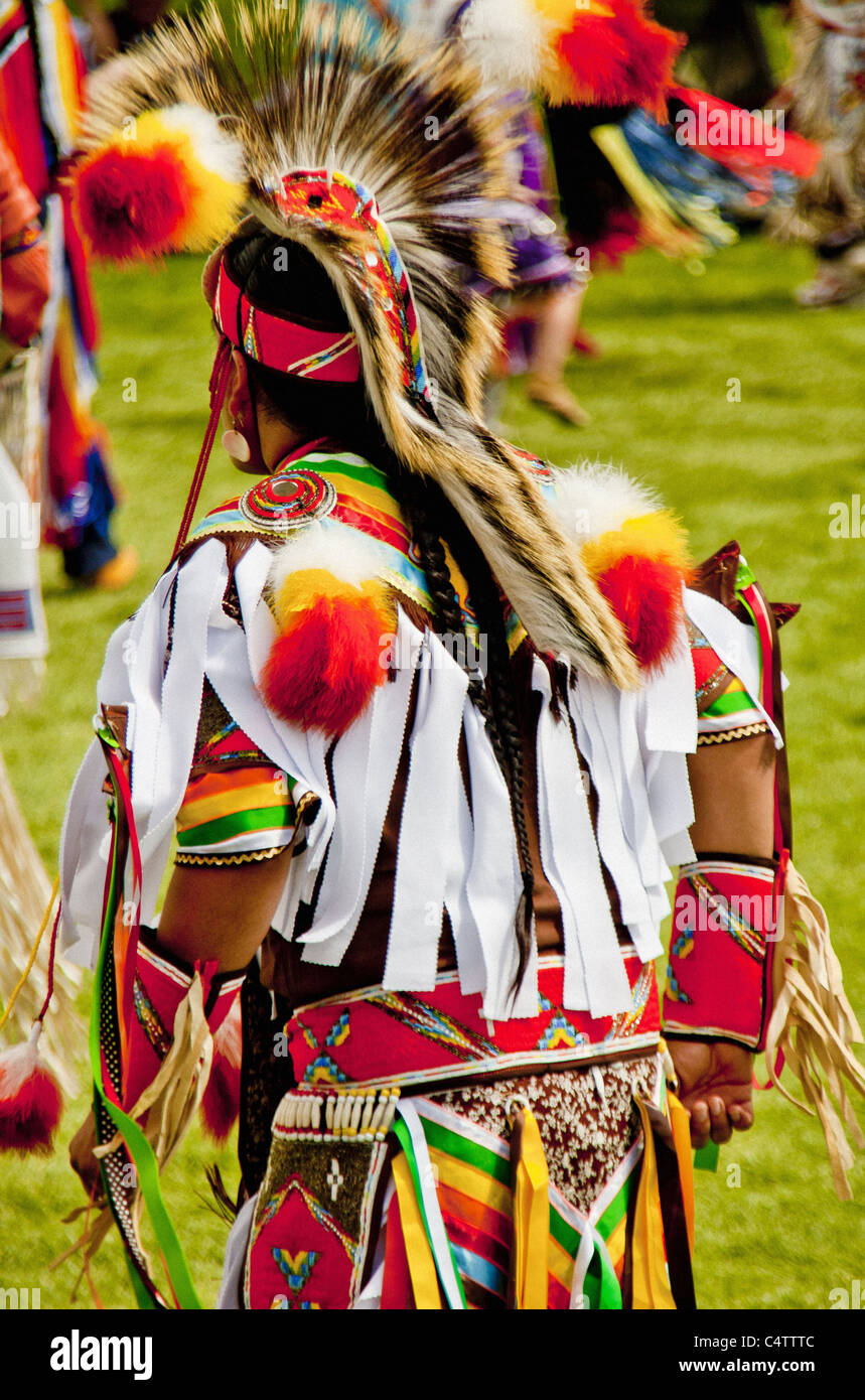 AMERICAN INDIAN POW WOW Foto Stock