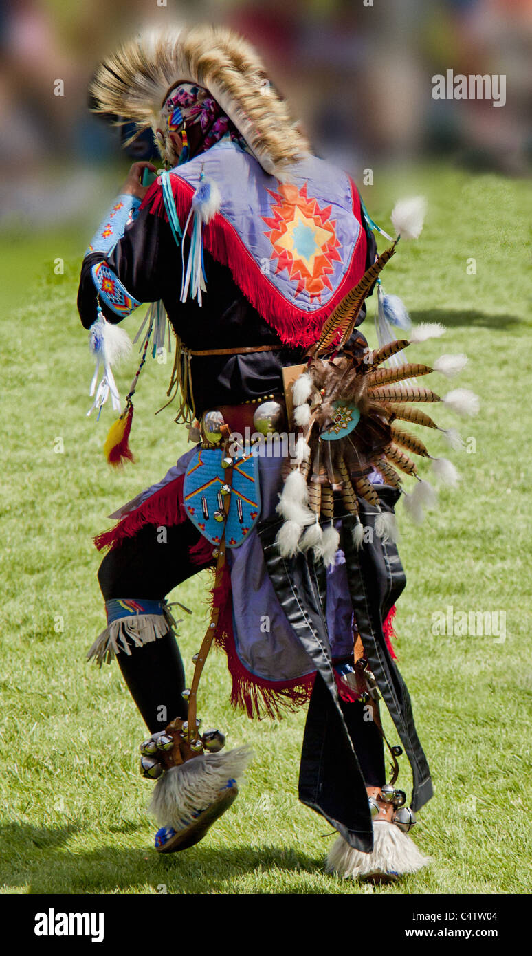 AMERICAN INDIAN POW WOW Foto Stock