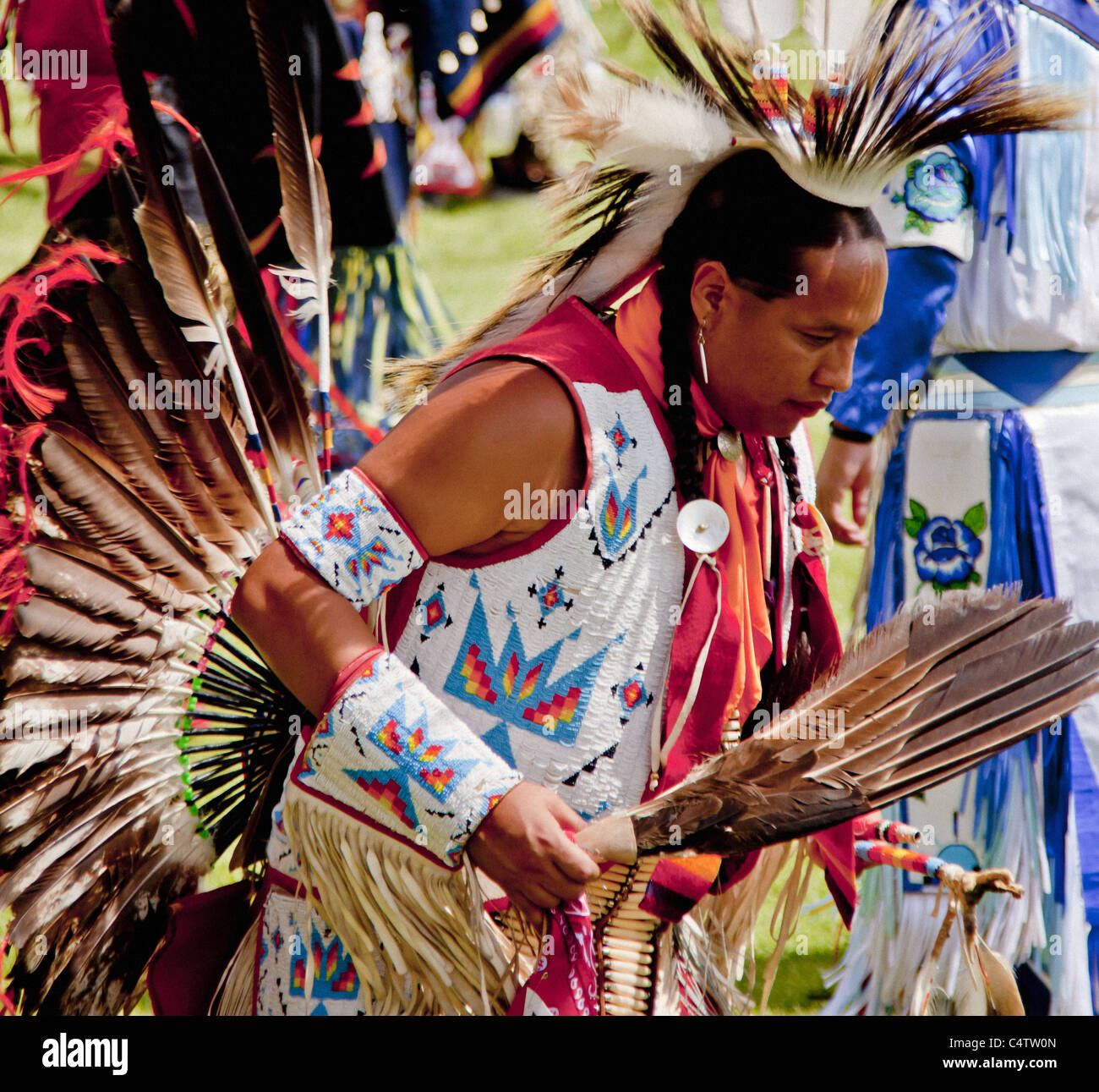 AMERICAN INDIAN POW WOW Foto Stock