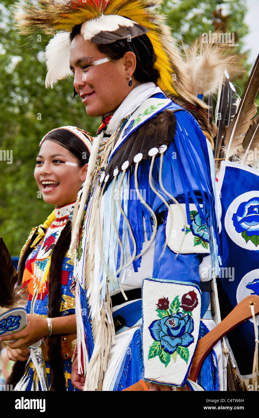 AMERICAN INDIAN POW WOW Foto Stock