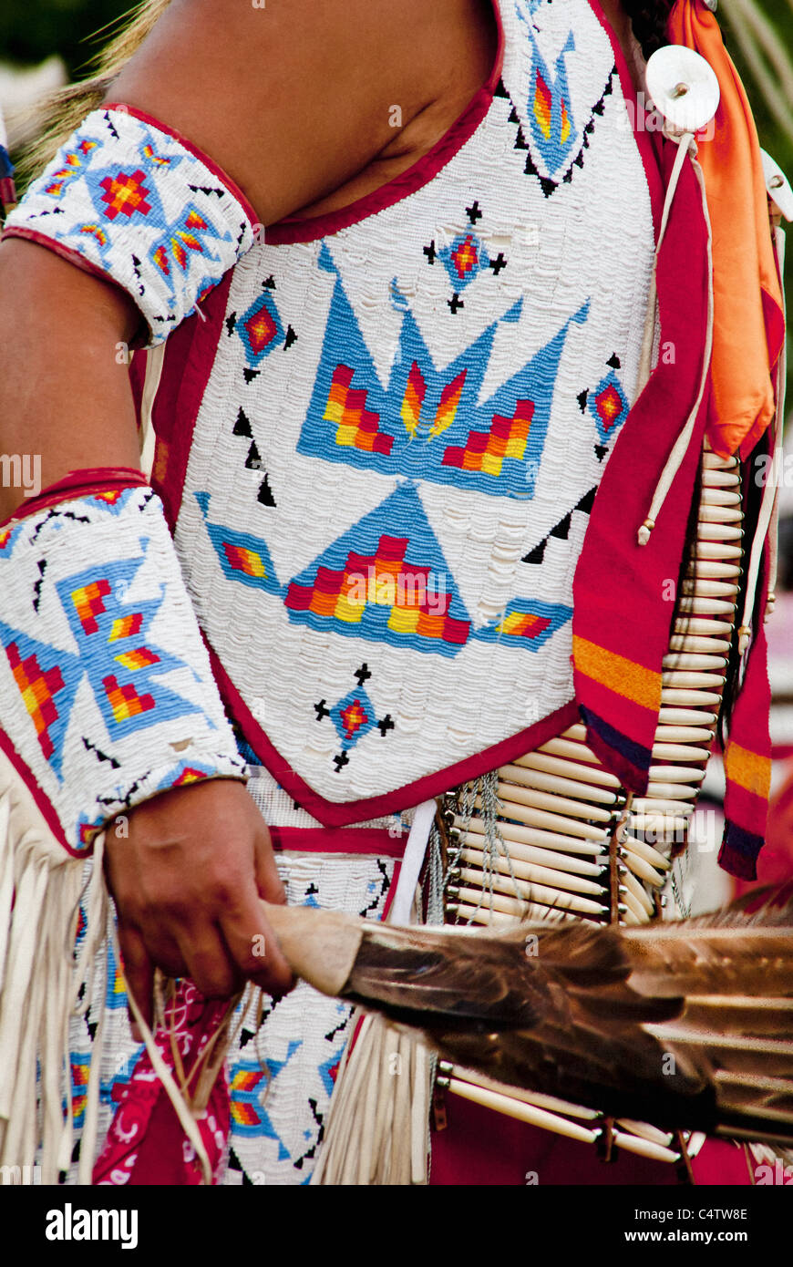 AMERICAN INDIAN POW WOW Foto Stock