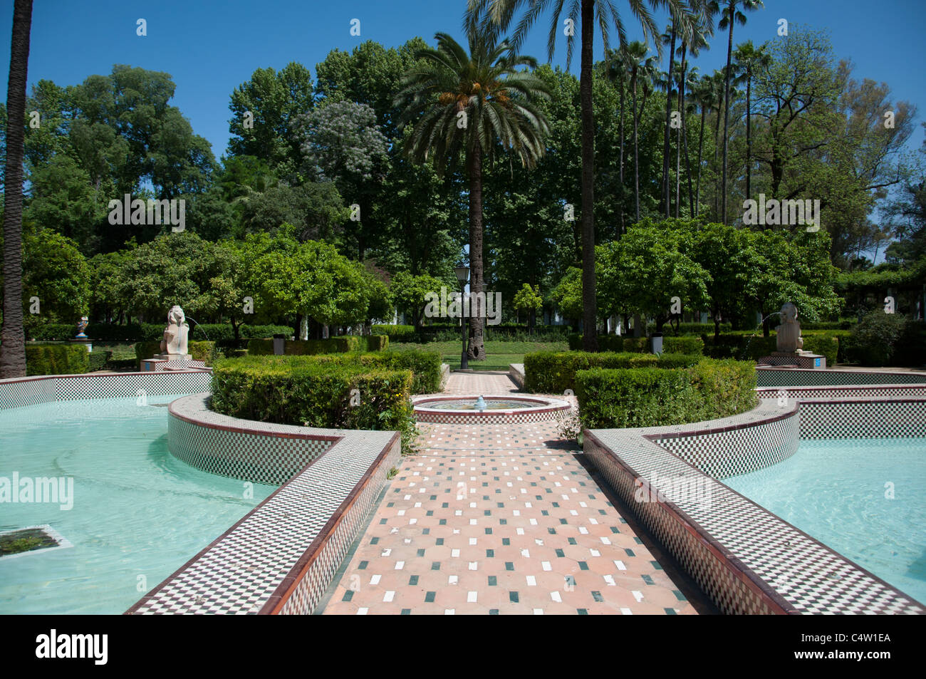 Il Parco Maria Luisa, Siviglia, Spagna Foto Stock