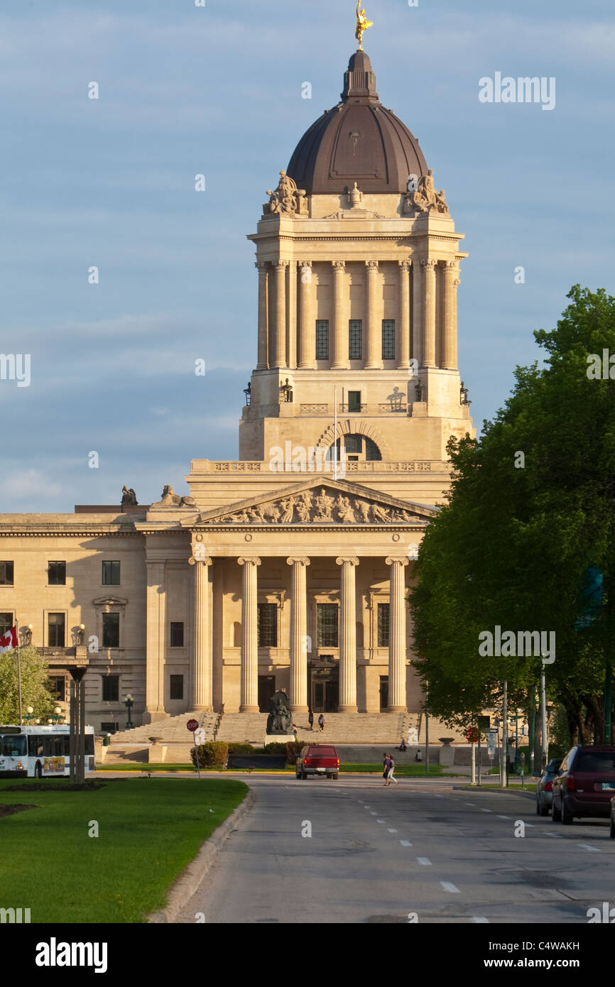 Il Manitoba Legislative Building Foto Stock