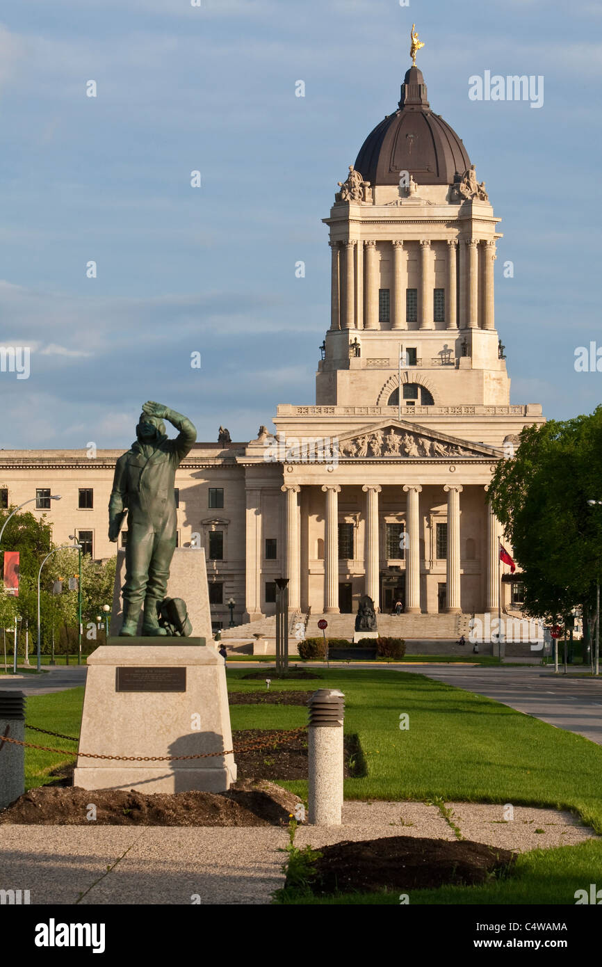 Il Manitoba Legislative Building Foto Stock