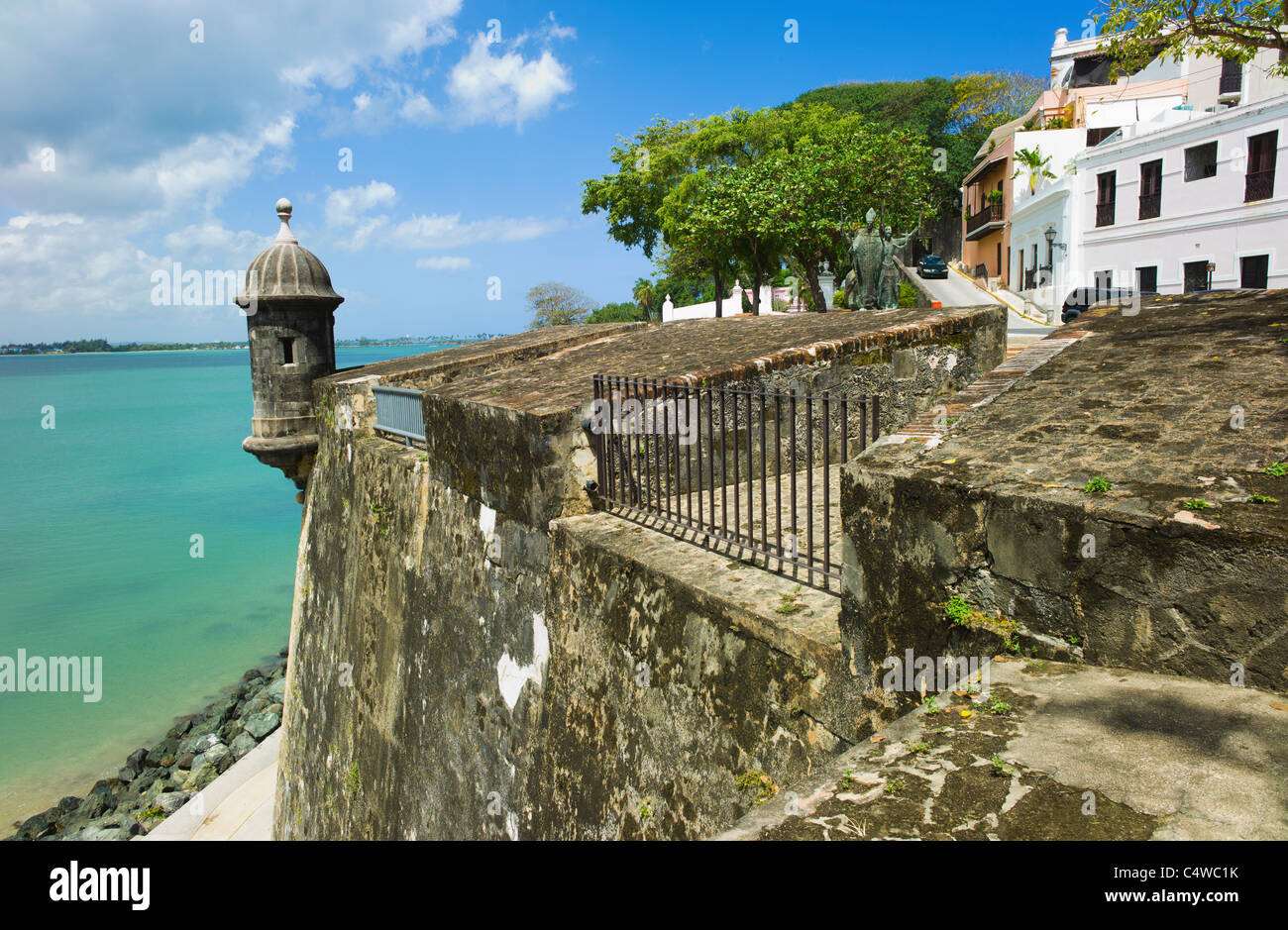 Puerto Rico, la vecchia San Juan, El Morro Fortezza Foto Stock
