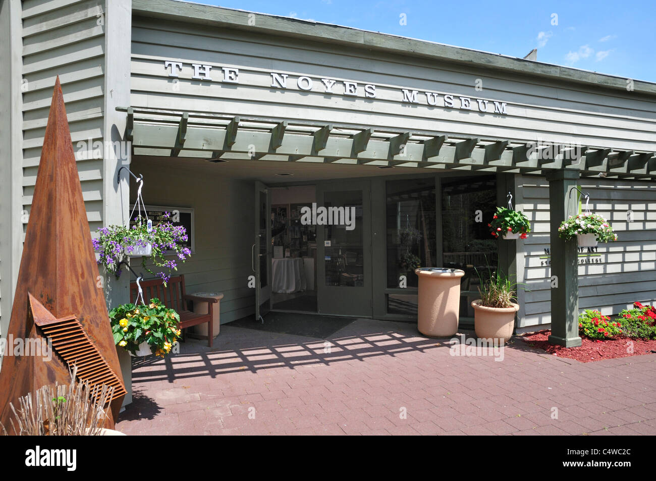 Ingresso di Noyes Art Museum, Oceanville, New Jersey Foto Stock