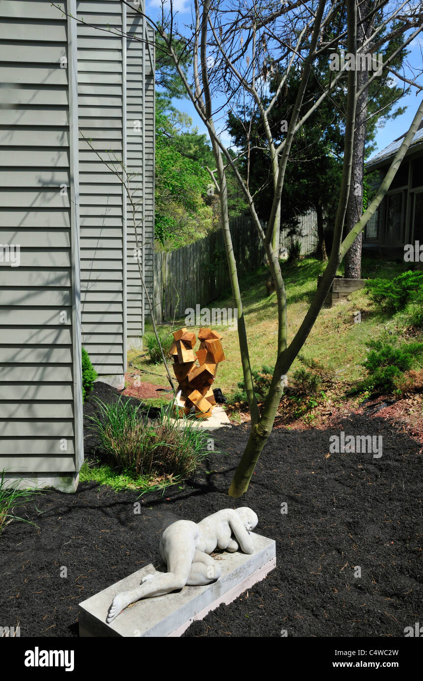Giardino di sculture a Noyes Art Museum, Oceanville, New Jersey Foto Stock