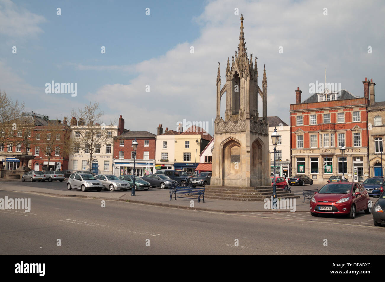 Il mercato Croce, costruita nel 1814 e marketplace in Devizes, Wiltshire, Inghilterra. Foto Stock