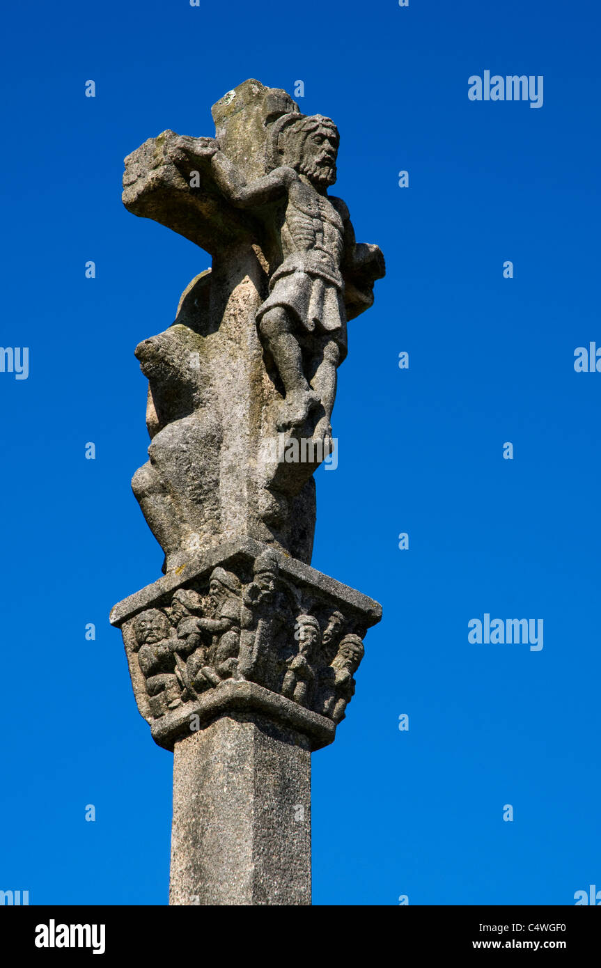 Statua di Gesù Cristo sulla croce. Santiago de Compostela, Spagna Foto  stock - Alamy