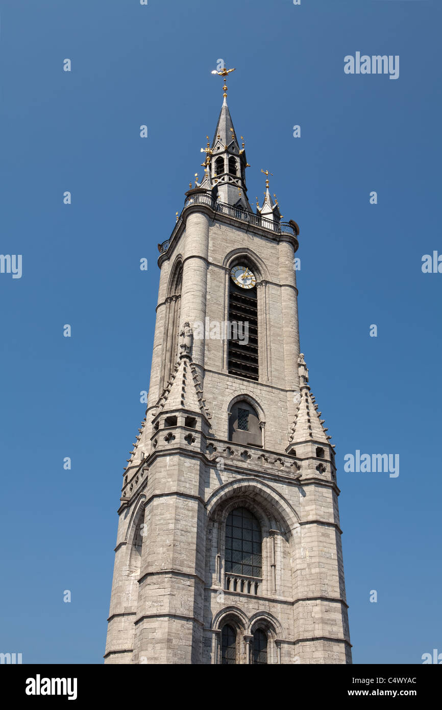 Belfry, Tournai, Grand Place de Tournai, Hainaut, la Vallonia, Belgio, Europa Foto Stock