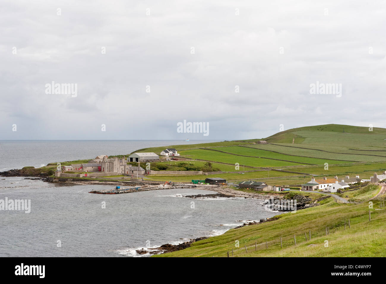 Costa Sandwick Shetland Arcipelago subartiche Scozia UK Europa Foto Stock