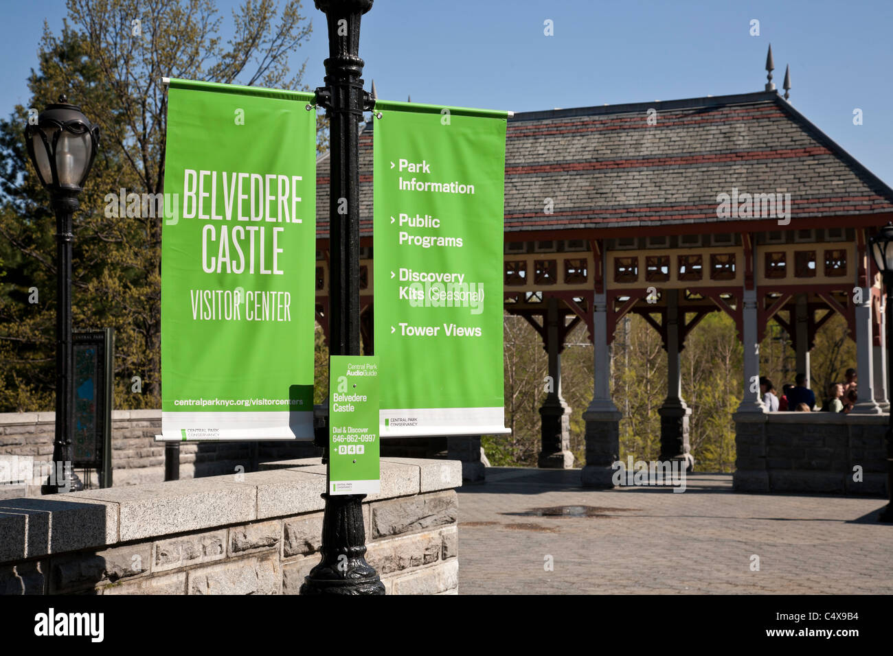 Castello del Belvedere, al Central Park di New York Foto Stock