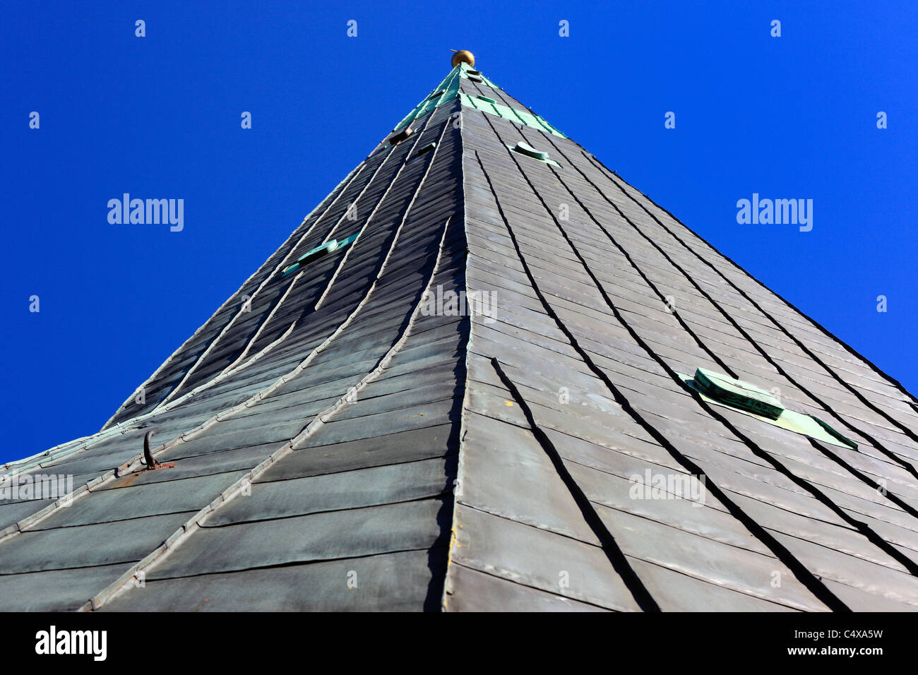 La guglia di san Olaf è la chiesa, Centro Storico (Città Vecchia), Tallinn, Estonia Foto Stock