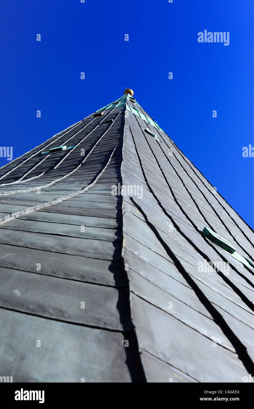 La guglia di san Olaf è la chiesa, Centro Storico (Città Vecchia), Tallinn, Estonia Foto Stock